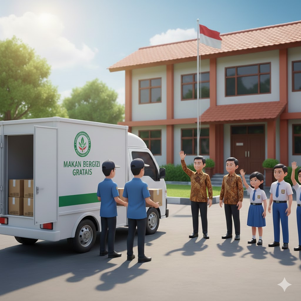 Badan Gizi Nasional Hadirkan Program Makan Bergizi Gratis di SMP Negeri 6 Sudimoro